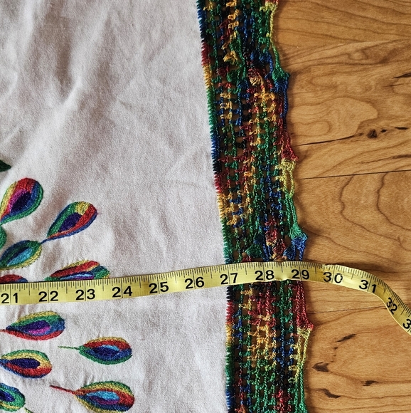 Embroidered Peacock Table Napkin - Picture 8 of 9